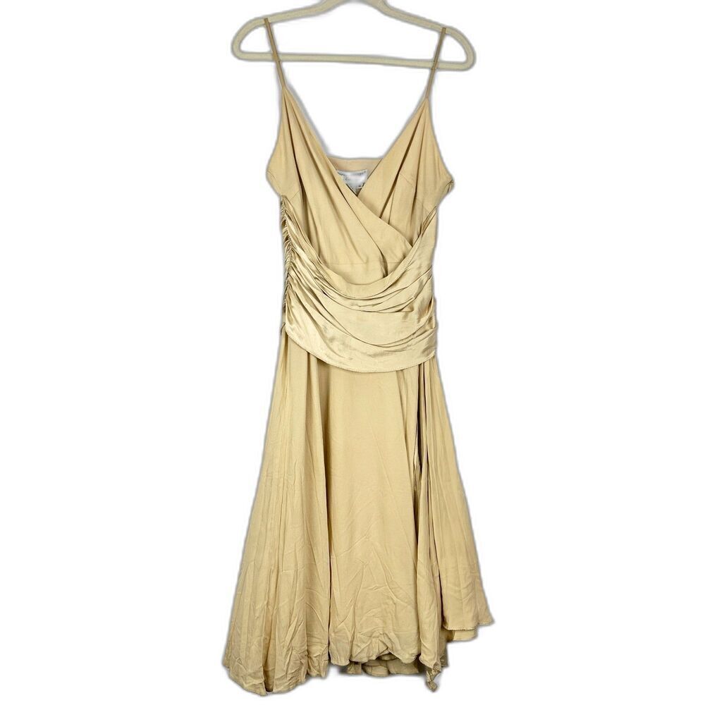 Papell Boutique Evening Vintage Silk Midi Dress Size 10 Fairy NEW Deadstock Y2K